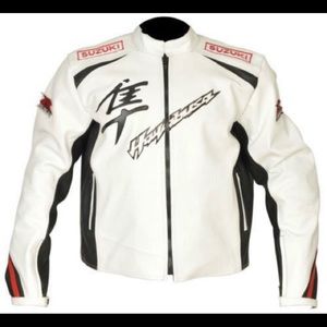 Motorcycle New White Hayabusa Suzuki Jacket